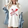 Valentine Baseball Player Drip Women's Comfort Colors T-Shirt Ivory