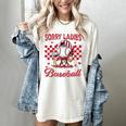 Valentine My Heart Belongs Baseball Lover Boy Men Women's Comfort Colors T-Shirt Ivory
