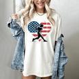Valentines Baseball Batter Silhouette Heart Men Boys Kid Women's Comfort Colors T-Shirt Ivory