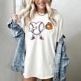 Valentines Day Baseball Ball Heart Dab Boys Kids Men Women's Comfort Colors T-Shirt Ivory