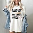 Weekend Forecast Baseball Baseball Mom Women's Comfort Colors T-Shirt Ivory Weekend Forecast Baseball Baseball Mom Women's Comfort Colors T-Shirt Ivory