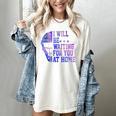 I Will Be Waiting For You At Home Baseball Softball Catcher Women's Comfort Colors T-Shirt Ivory I Will Be Waiting For You At Home Baseball Softball Catcher Women's Comfort Colors T-Shirt Ivory