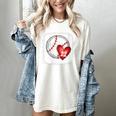 Womens Bleached Custom Baseball Mom Number 22 Heart For Mom Women's Comfort Colors T-Shirt Ivory