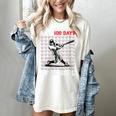 Women's I Hit 100 Days Of School Baseball 100th Day Boys Kids Women's Comfort Colors T-Shirt Ivory