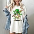 Women's St Patricks Day Baseball Leprechaun Shamrock Player Boys Kid Women's Comfort Colors T-Shirt Ivory Women's St Patricks Day Baseball Leprechaun Shamrock Player Boys Kid Women's Comfort Colors T-Shirt Ivory