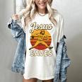 Youth Boy Baseball Jesus Saves Christian Baseball Religious Women's Comfort Colors T-Shirt Ivory