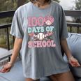 100 Days Of School Baseball 100th Day Of School Girls Women's Comfort Colors T-Shirt Gray 100 Days Of School Baseball 100th Day Of School Girls Women's Comfort Colors T-Shirt Gray