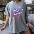 100 Days Of School Baseball 100th Day Ice Cream Boys Kids Women's Comfort Colors T-Shirt Gray