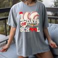 100 Days Of School Baseball 100th Day Of School Kids Teacher Women's Comfort Colors T-Shirt Gray 100 Days Of School Baseball 100th Day Of School Kids Teacher Women's Comfort Colors T-Shirt Gray