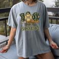 100 Days Of School Baseball Camo Boys Kids 100th Day Women's Comfort Colors T-Shirt Gray