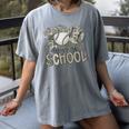 100 Days Of School Baseball Cap Boy School Teacher Women's Comfort Colors T-Shirt Gray