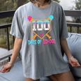100 Days Of School Baseball Ice Cream Drip 100th Day School Women's Comfort Colors T-Shirt Gray 100 Days Of School Baseball Ice Cream Drip 100th Day School Women's Comfort Colors T-Shirt Gray