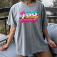 100 Days Of School Baseball Ice Cream Drip For Teacher Kid Women's Comfort Colors T-Shirt Gray
