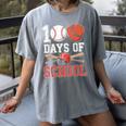 100 Days Of School Baseball Player Teacher Student Women's Comfort Colors T-Shirt Gray 100 Days Of School Baseball Player Teacher Student Women's Comfort Colors T-Shirt Gray