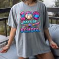 100 Days Of School Baseball Sports Drip Graphic Women's Comfort Colors T-Shirt Gray 100 Days Of School Baseball Sports Drip Graphic Women's Comfort Colors T-Shirt Gray