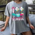 100 Days Of School Boys Kids 100th Day Of School Baseball Women's Comfort Colors T-Shirt Gray