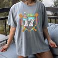 17th Birthday Baseball Drip Number 17 Year Old Birthday Boy Women's Comfort Colors T-Shirt Gray 17th Birthday Baseball Drip Number 17 Year Old Birthday Boy Women's Comfort Colors T-Shirt Gray