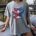 2026 American Flag Baseball Ice Cream Drip Bats Boys Women's Comfort Colors T-Shirt Gray 2026 American Flag Baseball Ice Cream Drip Bats Boys Women's Comfort Colors T-Shirt Gray