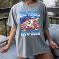 250 Years 1776 2026 250th Baseball American Flag 4th Of July Women's Comfort Colors T-Shirt Gray