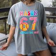 6 7 Mason Baseball Drip Number 67 Player Or 67th Birthday Women's Comfort Colors T-Shirt Gray 6 7 Mason Baseball Drip Number 67 Player Or 67th Birthday Women's Comfort Colors T-Shirt Gray