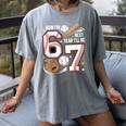 6 Year Old Birthday 67 Trend Baseball Now I’m 6 Next Year 7 Women's Comfort Colors T-Shirt Gray