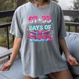 67 33 Days Of School Baseball Drip 100th Day Of School Boys Women's Comfort Colors T-Shirt Gray