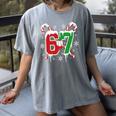67 Baseball Christmas Candy Cane Snowflake Holiday Sports Women's Comfort Colors T-Shirt Gray 67 Baseball Christmas Candy Cane Snowflake Holiday Sports Women's Comfort Colors T-Shirt Gray