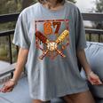 67 Baseball Drip Thanksgiving Six Seven Boys Teens Kids Women's Comfort Colors T-Shirt Gray