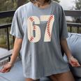 67 Baseball Six Seven 6 7 Meme 67 Women's Comfort Colors T-Shirt Gray 67 Baseball Six Seven 6 7 Meme 67 Women's Comfort Colors T-Shirt Gray
