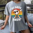67 Days Of School Bruh Teacher Kids Dabbing Baseball Women's Comfort Colors T-Shirt Gray