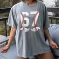 67 Six Seven Number 6 7 Meme Baseball Six Seven For Boys Men Women's Comfort Colors T-Shirt Gray