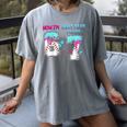 6th Birthday Now I'm 6 Next Year I'Ll Be 7 Baseball Drip 67 Women's Comfort Colors T-Shirt Gray