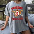 8 Year Old Boys Awesome Since 2018 Baseball Birthday Women's Comfort Colors T-Shirt Gray