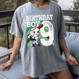 9th Birthday Baseball Birthday Party 9th Birthday Boy Women's Comfort Colors T-Shirt Gray