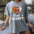 Ball Grampy Basketball Football Baseball Player Women's Comfort Colors T-Shirt Gray Ball Grampy Basketball Football Baseball Player Women's Comfort Colors T-Shirt Gray
