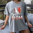 Ball Mom Football Baseball Mom Women's Comfort Colors T-Shirt Gray