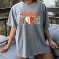 Baller Mom Leopard Basketball Baseball Mom Women's Comfort Colors T-Shirt Gray