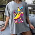 Banana With Baseball Bat Street Baseball Drip Women's Comfort Colors T-Shirt Gray