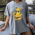 Banana Baseball Fruit Women's Comfort Colors T-Shirt Gray Banana Baseball Fruit Women's Comfort Colors T-Shirt Gray