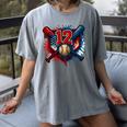 Baseball 12 Year Old Splash Drip 12th Birthday Boy Number 12 Women's Comfort Colors T-Shirt Gray Baseball 12 Year Old Splash Drip 12th Birthday Boy Number 12 Women's Comfort Colors T-Shirt Gray