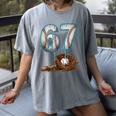 Baseball 67 Six Seven Meme 6-7 Drip Baseball Boys Men Women's Comfort Colors T-Shirt Gray