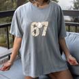 Baseball 67 Six Seven Meme Number Women's Comfort Colors T-Shirt Gray Baseball 67 Six Seven Meme Number Women's Comfort Colors T-Shirt Gray