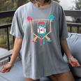 Baseball 8 Year Old Ice Cream Drip 8th Birthday Boys Player Women's Comfort Colors T-Shirt Gray