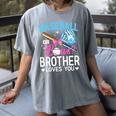 Baseball Or Bows Brother Loves You Gender Reveal Boy Or Girl Women's Comfort Colors T-Shirt Gray Baseball Or Bows Brother Loves You Gender Reveal Boy Or Girl Women's Comfort Colors T-Shirt Gray