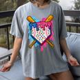 Baseball Boys Ice Cream Drip Baseball Women's Comfort Colors T-Shirt Gray