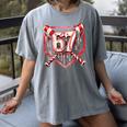 Baseball Candy Cane Drip 6 7 Six Seven Meme Christmas Boys Women's Comfort Colors T-Shirt Gray Baseball Candy Cane Drip 6 7 Six Seven Meme Christmas Boys Women's Comfort Colors T-Shirt Gray