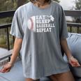 Baseball Catcher Eat Sleep Repeat Youth Boys Men Women's Comfort Colors T-Shirt Gray Baseball Catcher Eat Sleep Repeat Youth Boys Men Women's Comfort Colors T-Shirt Gray