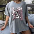 Baseball Catcher Gear Home Plate Women's Comfort Colors T-Shirt Gray Baseball Catcher Gear Home Plate Women's Comfort Colors T-Shirt Gray