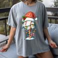 Baseball Christmas Ball Hat Snow Winter Premium Tri-Blend Women's Comfort Colors T-Shirt Gray