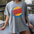Baseball Dinger King Logo For Home Run Players And Fan Women's Comfort Colors T-Shirt Gray